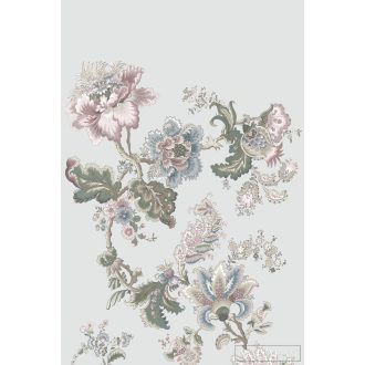   Rasch Sofia 711844 Grafikus barna,zöld virág mintás digitális panel