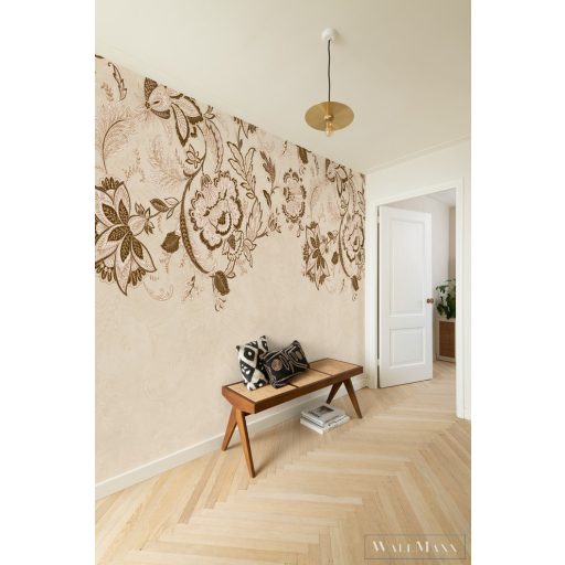 Rasch Sofia 711967 Grafikus bézs virág mintás digitális panel