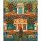 RASCH Indian Style 746211 színes hindu-templom mintás Elegáns tapéta