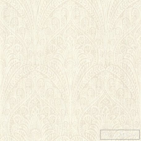RASCH Indian Style 746310 fehér páva-tollas Elegáns tapéta