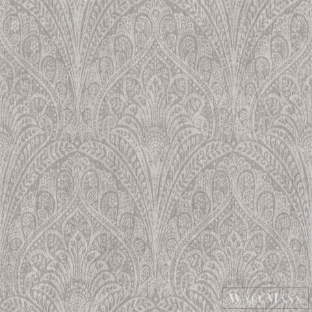 RASCH Indian Style 746334 ezüst páva-tollas Elegáns tapéta