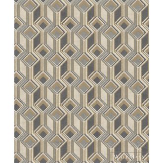   RASCH Indian Style 746532 ezüst Tér-hatású 3D-mintás Elegáns vlies tapéta