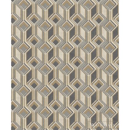 RASCH Indian Style 746532 ezüst Tér-hatású 3D-mintás Elegáns vlies tapéta