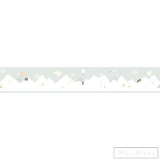   ICH Noa 7501-1 mentazöld Léghajó mintás Gyerek vlies bordűr