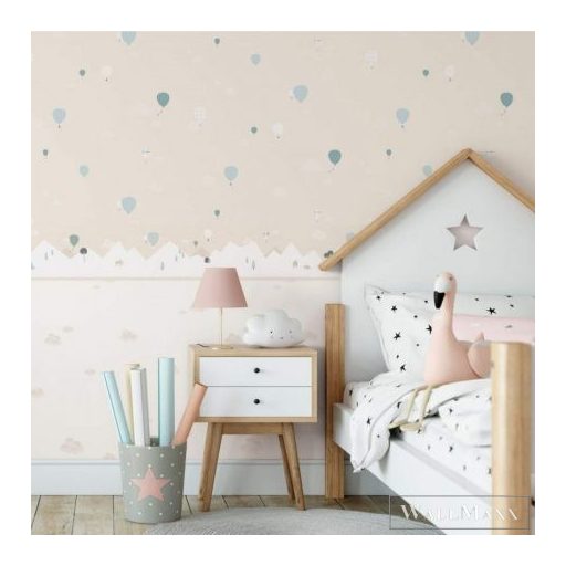 ICH Noa 7501-2 bézs Léghajó mintás Gyerek vlies bordűr