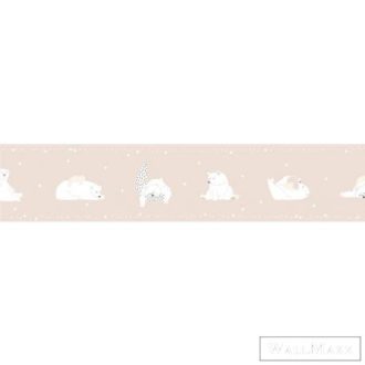 ICH Noa 7503-3 pink Jegesmedve mintás Gyerek vlies bordűr