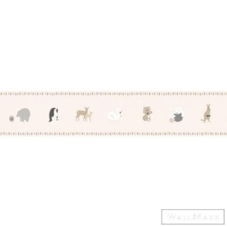 ICH Noa 7504-3 pink Állatos Gyerek vlies bordűr