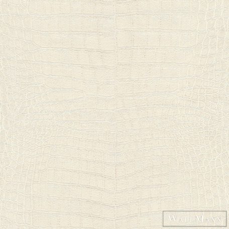 RASCH African Queen III 751321 fehér krokodil-bőr mintás Elegáns tapéta