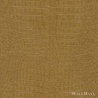   RASCH African Queen III 751369 arany krokodil-bőr mintás Elegáns tapéta