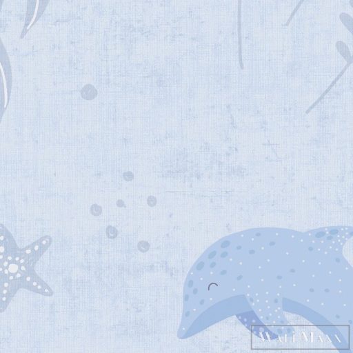 AS CREATION Lilly & Luis 77132-1 kék Delfin Gyerek tapéta