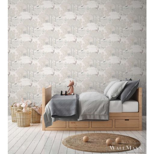 AS CREATION Lilly & Luis 77133-2 barna Dzsungel Gyerek tapéta