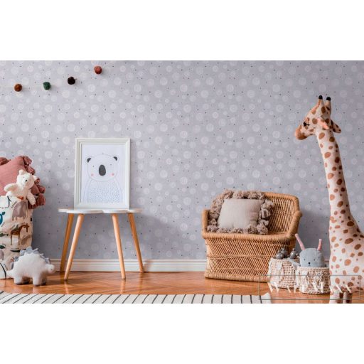 AS CREATION Lilly & Luis 77139-1 ezüstös Pelyhes Gyerek tapéta