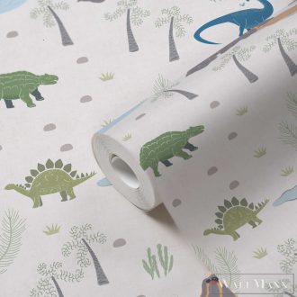 AS CREATION Lilly & Luis 77140-1 kék Dinó Gyerek tapéta