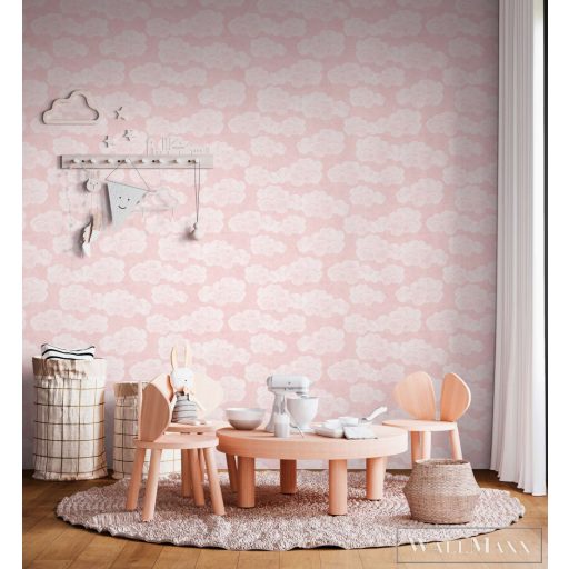 AS CREATION Lilly & Luis 77143-2 rózsaszín Felhő Gyerek tapéta