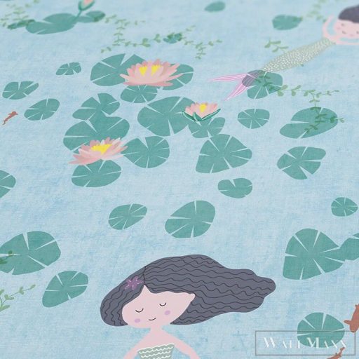 AS CREATION Lilly & Luis 77146-1 kék Sellő Gyerek tapéta