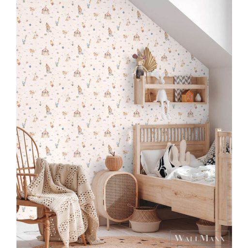 AS CREATION Lilly & Luis 77148-1 színes Cirkusz Gyerek tapéta