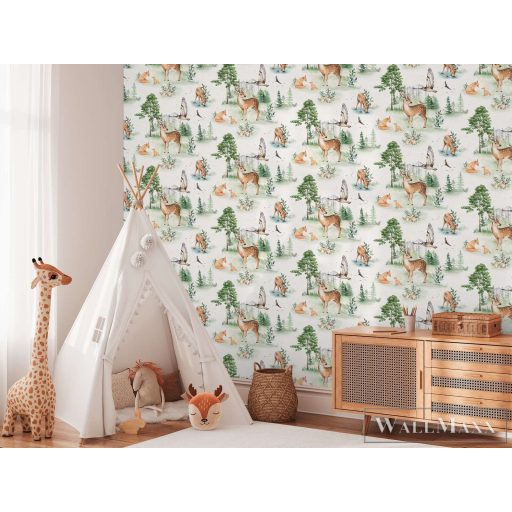 AS CREATION Lilly & Luis 77172-1 színes Bambi Gyerek tapéta