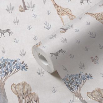   AS CREATION Lilly & Luis 77176-1 bézs Szavanna Gyerek tapéta