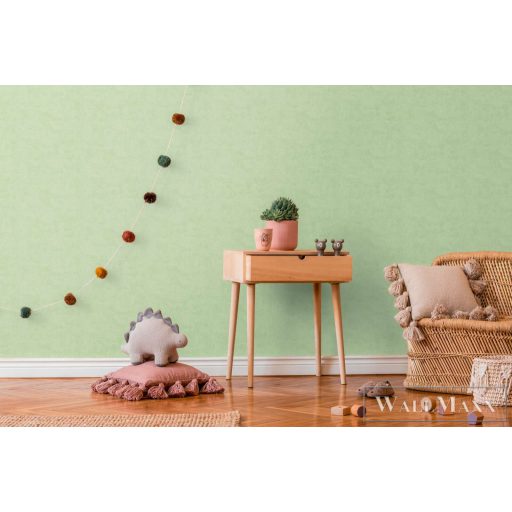 AS CREATION Lilly & Luis 77178-8 zöld Uni Modern,Elegáns tapéta