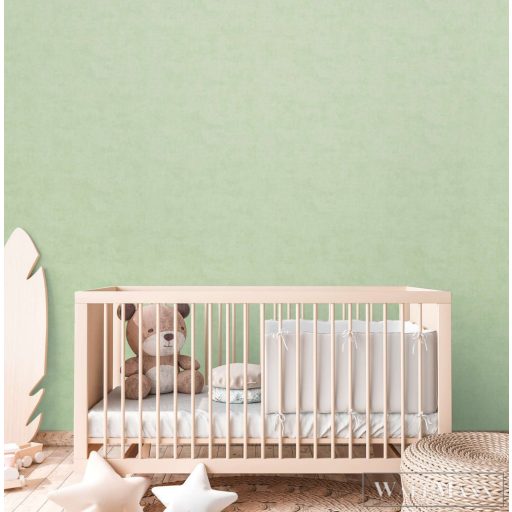 AS CREATION Lilly & Luis 77178-8 zöld Uni Modern,Elegáns tapéta