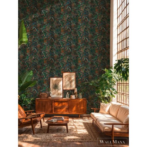 AS CREATION Cuba 2 78025-2 kék virág klasszikus tapéta