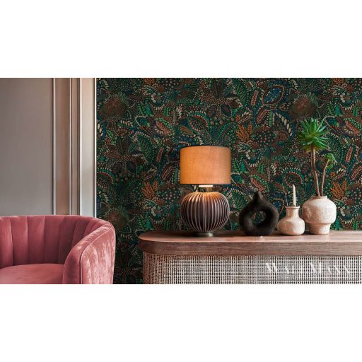 AS CREATION Cuba 2 78025-2 kék virág klasszikus tapéta