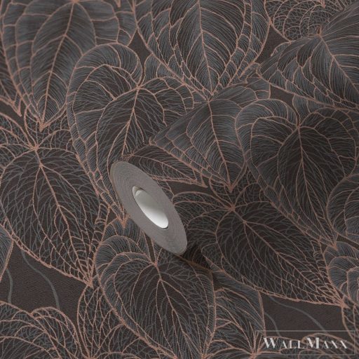 AS CREATION Daniel Hechter 7 78128-2 szürke levél klasszikus tapéta