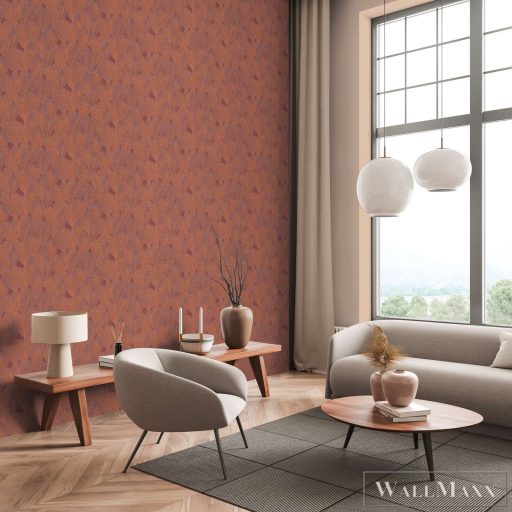 AS CREATION Daniel Hechter 7 78128-4 fémes levél klasszikus tapéta