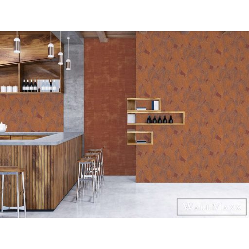 AS CREATION Daniel Hechter 7 78128-4 fémes levél klasszikus tapéta