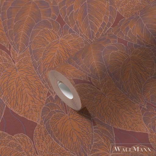 AS CREATION Daniel Hechter 7 78128-4 fémes levél klasszikus tapéta