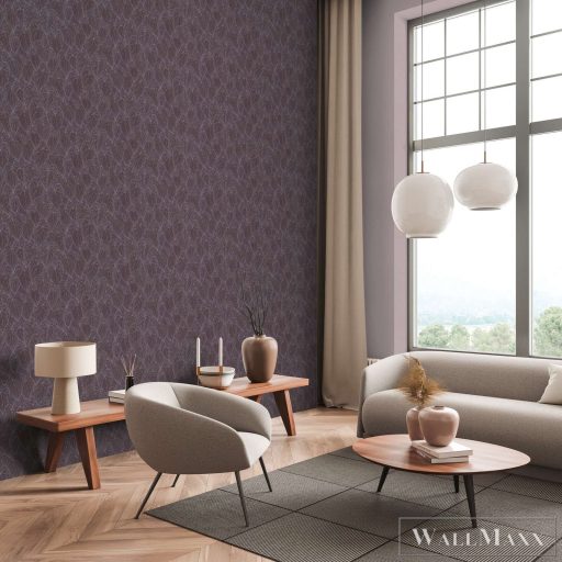 AS CREATION Daniel Hechter 7 78128-5 szürke levél klasszikus tapéta