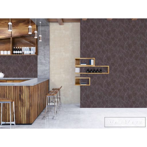 AS CREATION Daniel Hechter 7 78128-5 szürke levél klasszikus tapéta