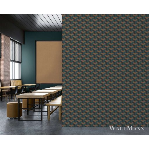 AS CREATION Daniel Hechter 7 78150-2 zöld térhatású klasszikus tapéta