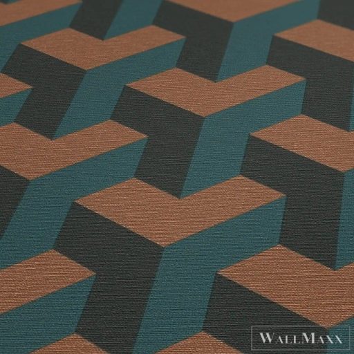 AS CREATION Daniel Hechter 7 78150-2 zöld térhatású klasszikus tapéta