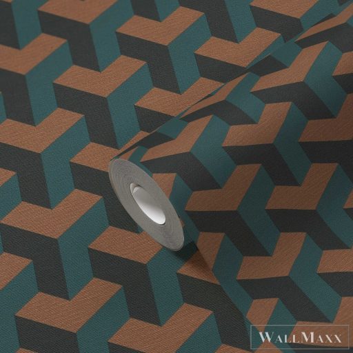 AS CREATION Daniel Hechter 7 78150-2 zöld térhatású klasszikus tapéta