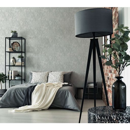 AS CREATION Daniel Hechter 7 78151-3 szürke levél klasszikus tapéta