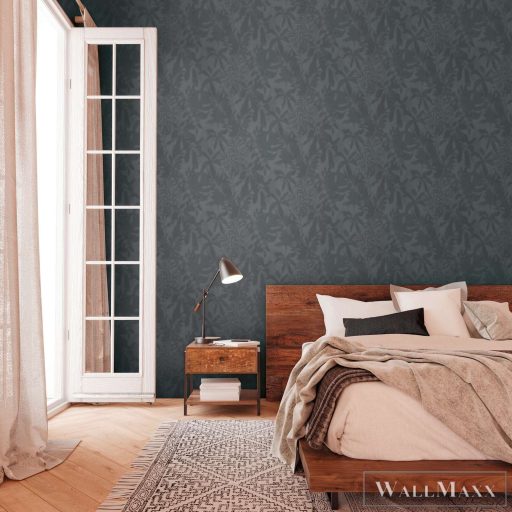 AS CREATION Daniel Hechter 7 78151-5 szürke levél klasszikus tapéta