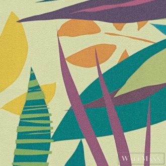   AS CREATION Anna dAndrea 78209-2 kék leveles modern,elegáns tapéta