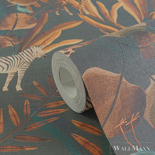 AS CREATION Anna dAndrea 78218-2 barna zsiráf modern,elegáns tapéta