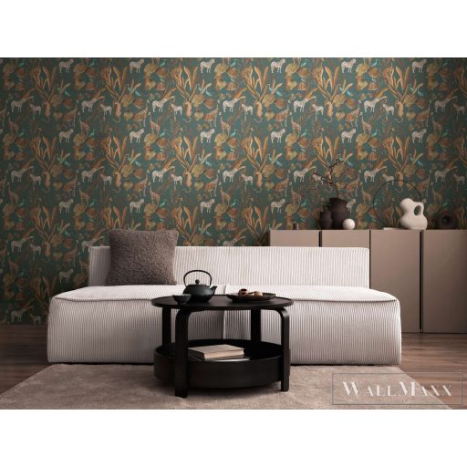 AS CREATION Anna dAndrea 78218-2 barna zsiráf modern,elegáns tapéta