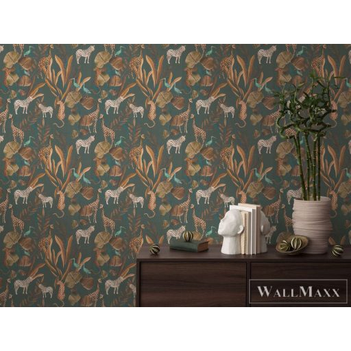 AS CREATION Anna dAndrea 78218-2 barna zsiráf modern,elegáns tapéta