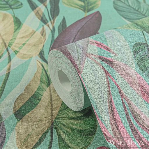 AS CREATION Anna dAndrea 78219-4 kék leveles modern,elegáns tapéta