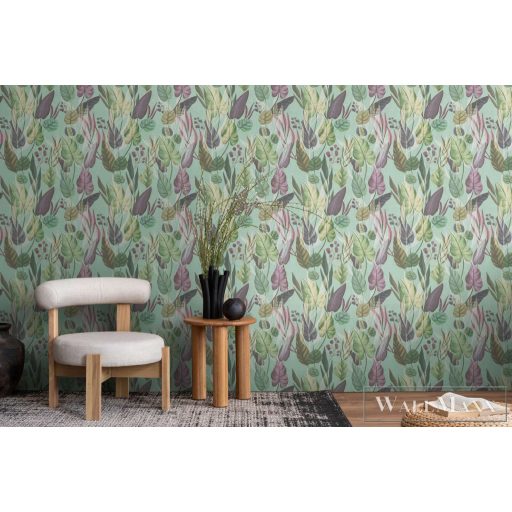 AS CREATION Anna dAndrea 78219-4 kék leveles modern,elegáns tapéta