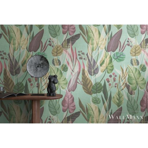 AS CREATION Anna dAndrea 78219-4 kék leveles modern,elegáns tapéta