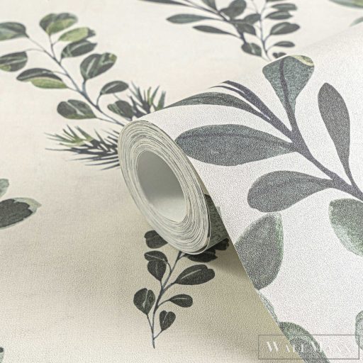 AS CREATION Anna dAndrea 78221-1 szürke leveles modern,elegáns tapéta