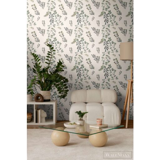 AS CREATION Anna dAndrea 78221-1 szürke leveles modern,elegáns tapéta