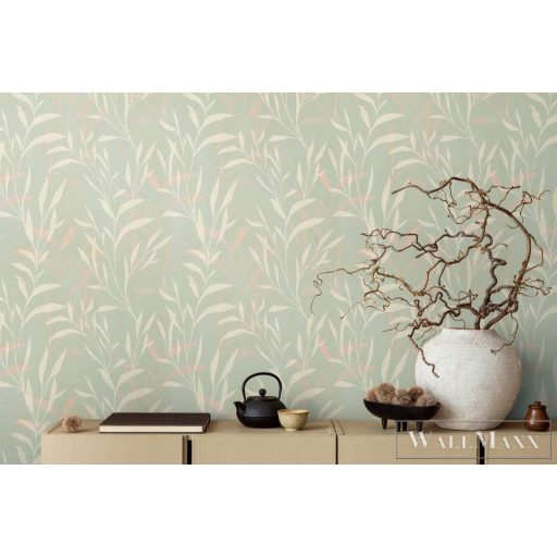 AS CREATION Anna dAndrea 78222-1 krémszínű leveles modern,elegáns tapéta