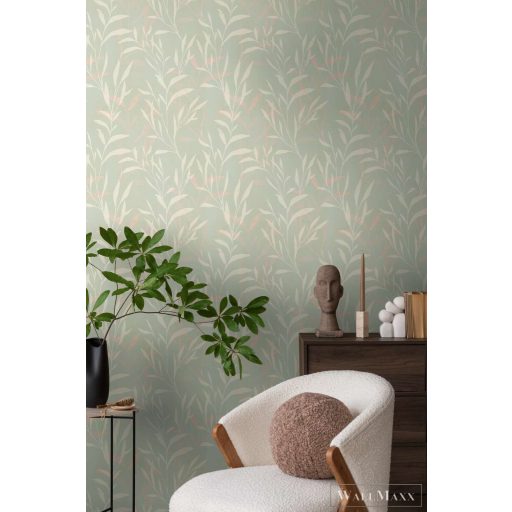AS CREATION Anna dAndrea 78222-1 krémszínű leveles modern,elegáns tapéta