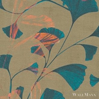   AS CREATION Anna dAndrea 78223-2 kék leveles modern,elegáns tapéta