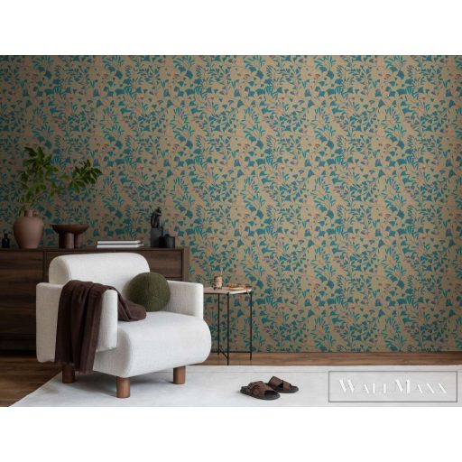 AS CREATION Anna dAndrea 78223-2 kék leveles modern,elegáns tapéta